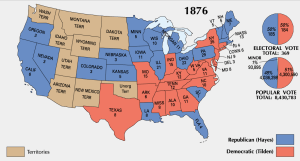 1876 election--final Electoral College allocation