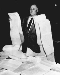 filibuster-1 South Carolina senator Strom Thurmond, launching the longest filibuster in Senate history, against the 1957 civil rights act